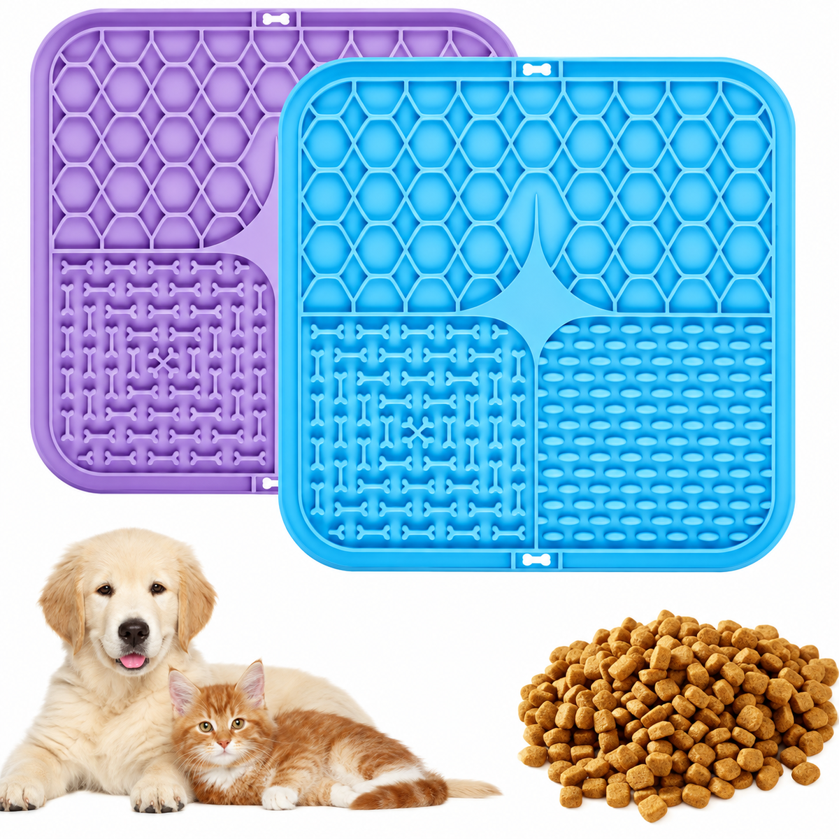 Silicone Dog Lick Mat – Slow Feeder & Bath Distraction