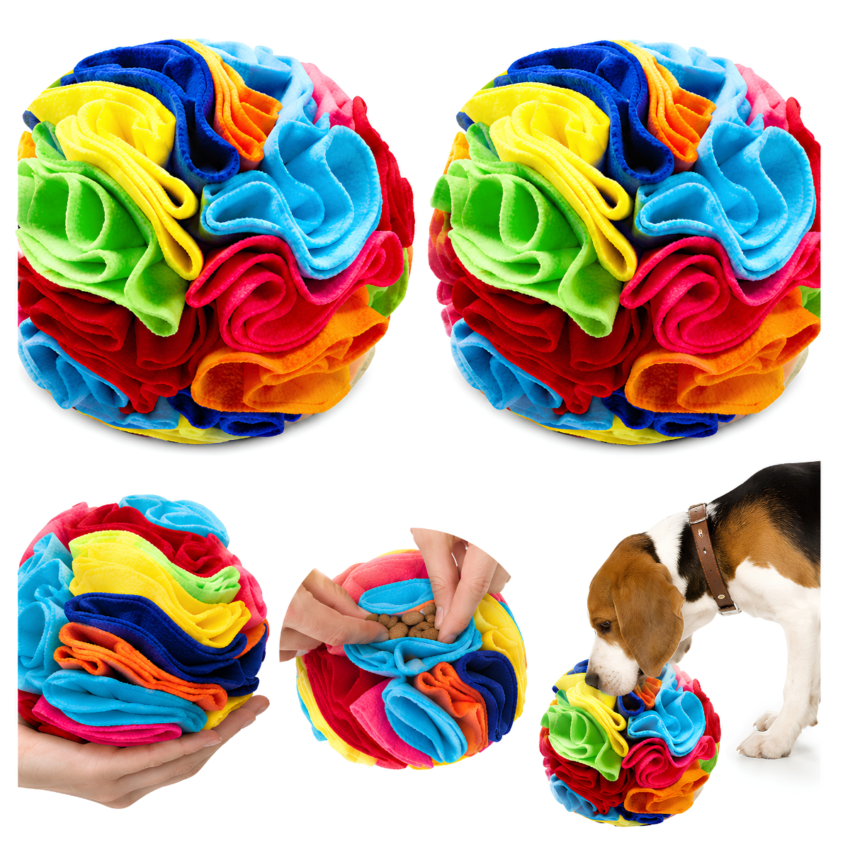 Snuffle Ball for Dogs | Interactive Slow Feeder & Enrichment Toy